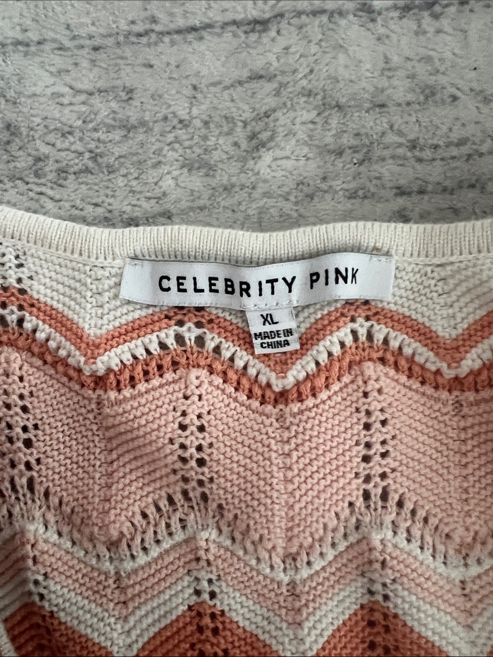 Summer Cotton Peach & Cream Bow Cardigan - Picture 2 of 5